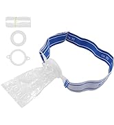 Colostomy Bags with Belt 100Pcs Ostomy Bags Set, Soft Silicone Colostomy Pouch for Ileostomy Stom...