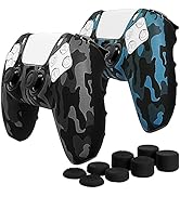 Fosmon Non-Slip Silicone Protective Case Compatible with Sony PS5 DualSense Controller (2 Pieces ...