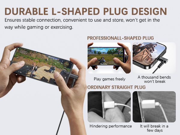 DURABLE L-SHAPED PLUG DESIGN