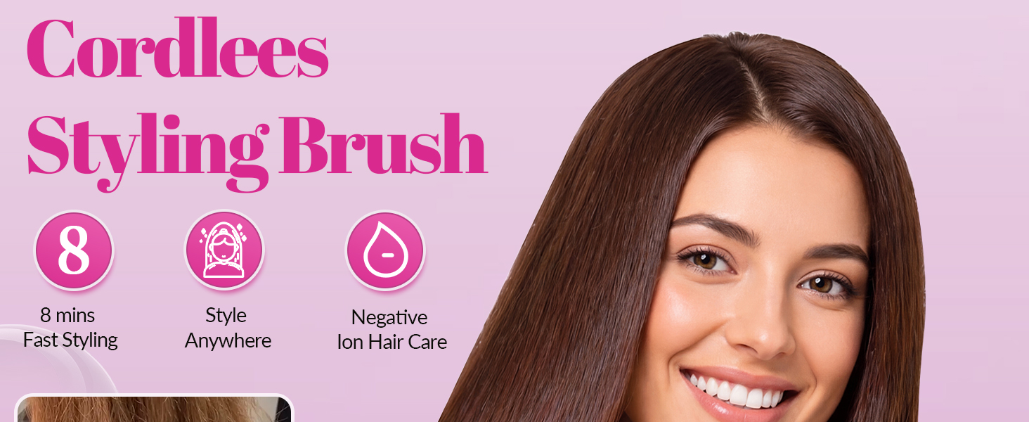 GEVOODIX Cordless Straightening Comb - Hair Straightening
