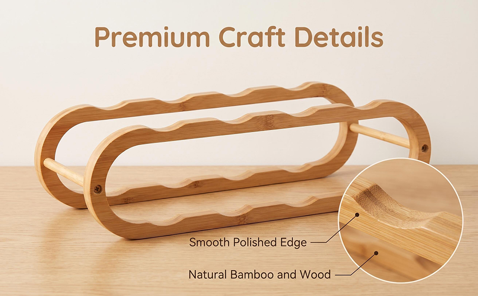 Wine Rack, Wood Countertop Wine Rack