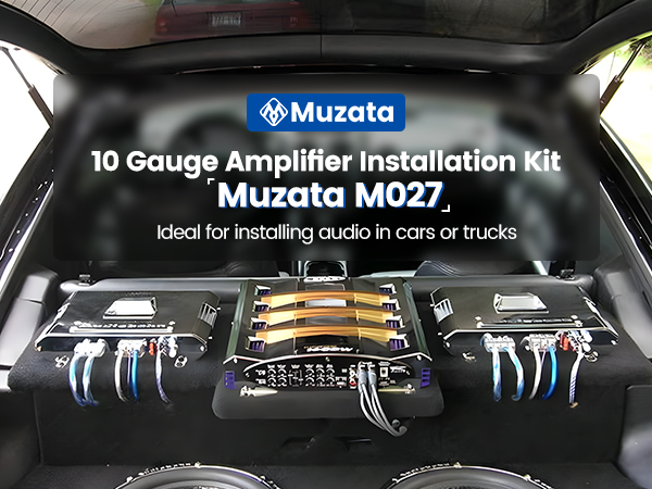10 Gauge Amplifier Installation Kit with RCA Interconnect and Speaker Wire Car Audio Subwoofer Wire