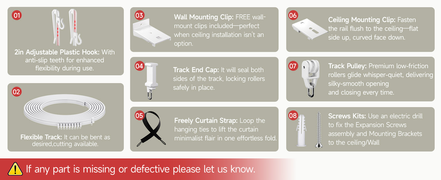 Blackout Room Divider Curtains, Extra Wide Ceiling Sound ProofPrivacy Drapes Ceiling Track