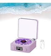 Preshwous The Wave Vinyl Bluetooth Speaker with 3 Adjustable Ambient Lights, Retro Style Vinyl Re...