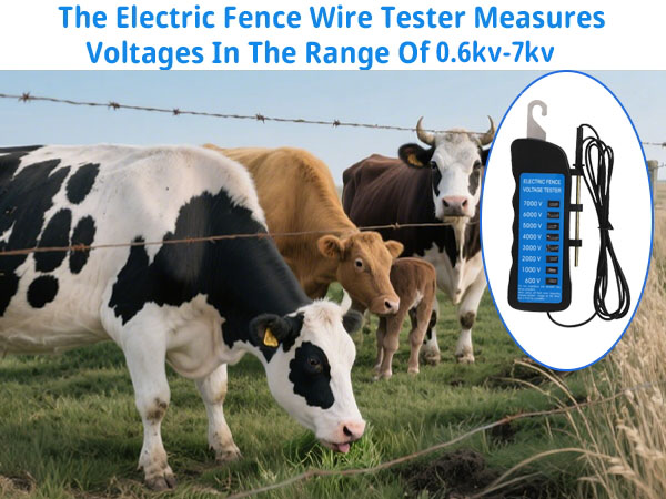 The Electric Fence Wire Tester Measures Voltages In The Range Of 0.6kv-7kv