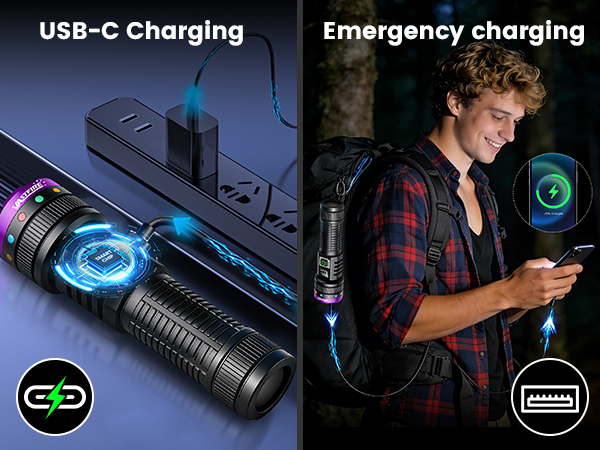 uv torch rechargeable