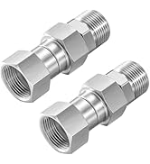 PWACCS Pressure Washer Swivel Fitting, M22 14mm Male to M22 Female Swivel Joint, 360 Degree Kink ...