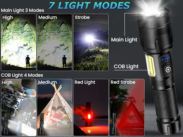 7 light modes