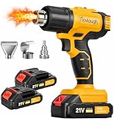 Cordless Heat Gun with 2x4.0Ah 20V Batteries &amp; Charger, 350W Fast Heating Hot Air Gun for Shrink ...