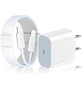 iPhone 17 16 15 Charger/3ft Type C to C Charging Cable Cord,USB C Power Adapter 20W Fast Charging...