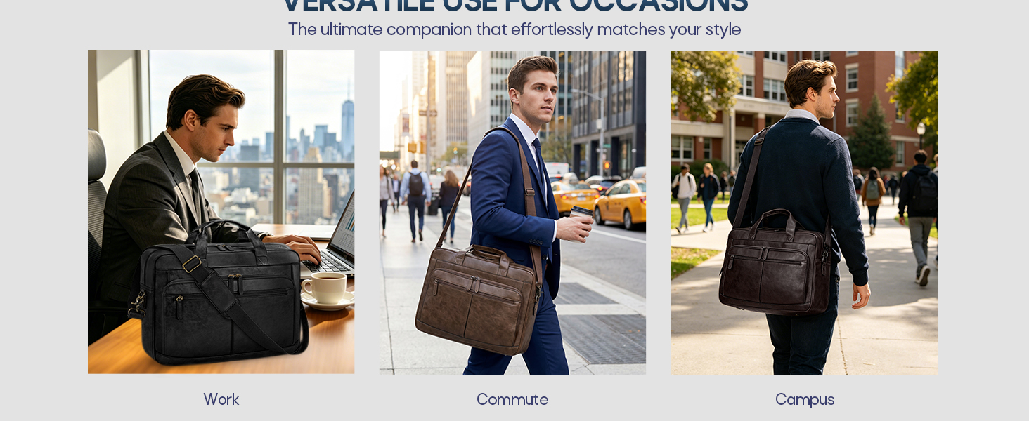 Everyday Men&amp;#39;s Laptop Briefcase for Work, Commute &amp;amp; Campus