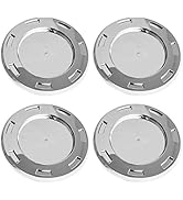 B4B BANG 4 BUCK 4 Packs 22" 7 Spoke Wheel Center Hub Cap Chrome with Ring Replacement 9596649 Com...