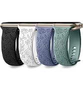DaQin 4 Pack Band Compatible with Apple Watch Band 38mm 40mm 41mm 42mm 44mm 45mm 49mm Women Men, ...