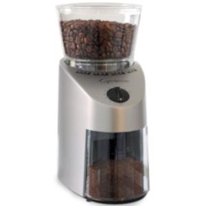 grinder, burr, conical, coffee grinder, capresso, precision, safety, coffee beans, best coffee grind