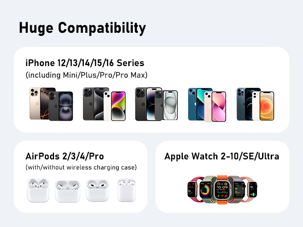 3 in 1 wireless charging station