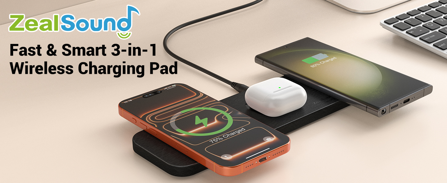 wireless charger pad magnetic foldable office travel iphone 17 16 15 samsung galaxy s26 s25 s24