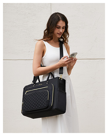 Teacher Tote Bag for Women Work Laptop Bag With Large Cup Holder