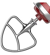 Stainless Steel Beaters for KitchenAid Stand Mixer, 4.5-5Qt Tilt-Head Paddle Attachment for Kitch...