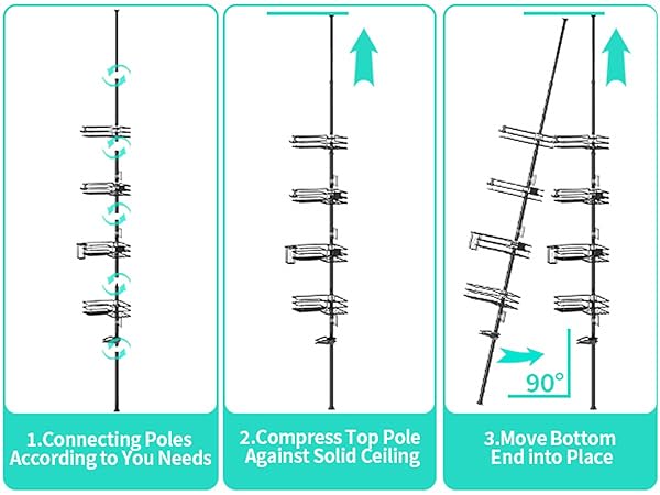 shower shelf for inside shower