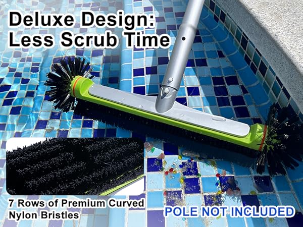 The 17.5-inch extra wide brush head covers a larger area, saving you time and effort