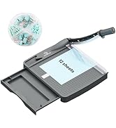 12 Inch Heavy Duty Paper Cutter, 12-16 Sheets Capacity Guillotine Paper Cutter &amp; Paper Trimmer, P...