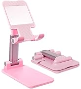 HZZADZXW Cell Phone Stand, Angle Height Adjustable Cell Phone Holder for Desk, Fully Foldable wit...