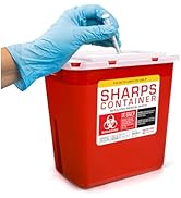 Sharps Container Large - Sharps Containers for Home Use and Labs - Portable Needle Disposal and T...