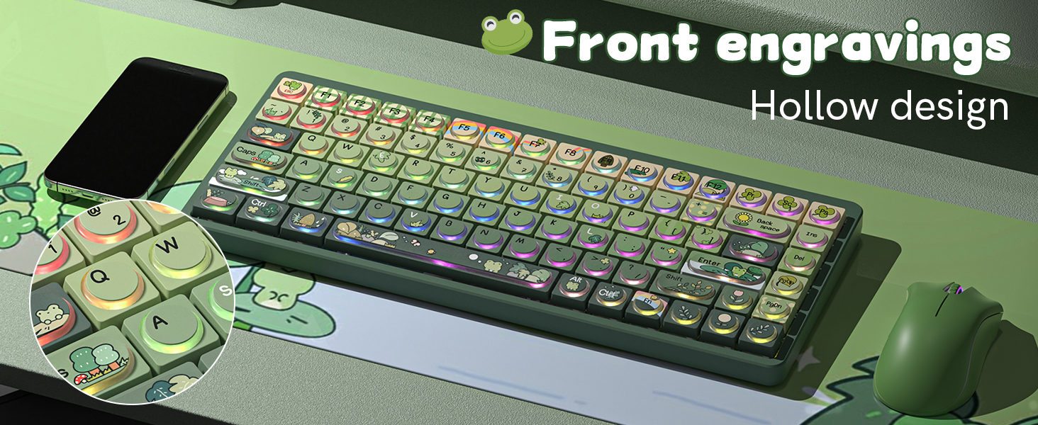 frog Keycaps Set