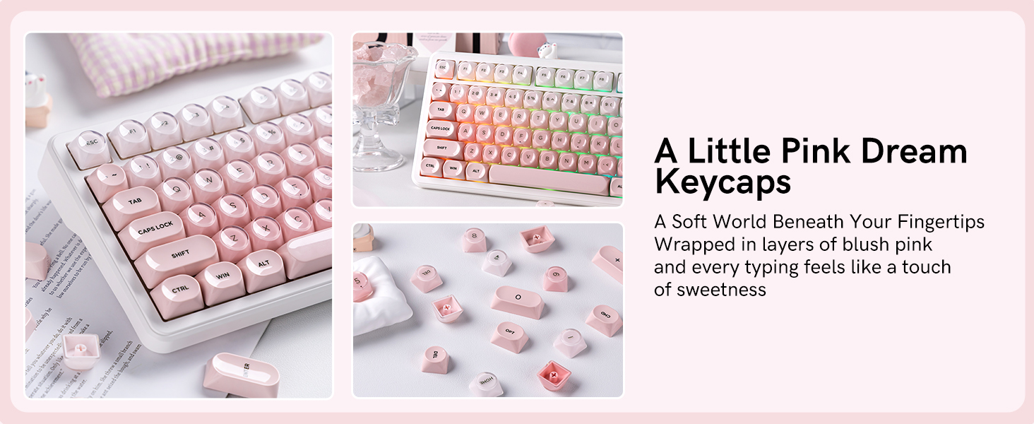 Transform your setup with the Keyporia PBT Keycaps