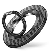 SYNCWIRE Carbon Fiber Magnetic Phone Ring Holder for MagSafe - Magnet Phone Grip Stand with 360° ...