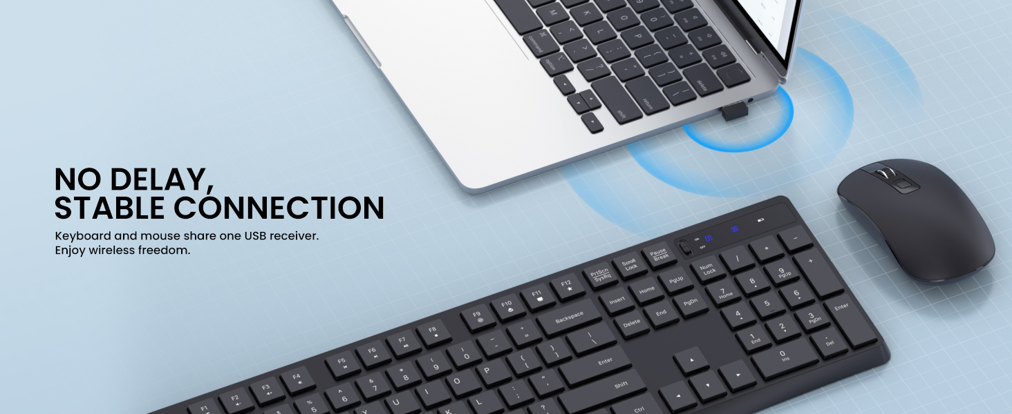 USB receiver Cordless USB Keyboard and Mouse