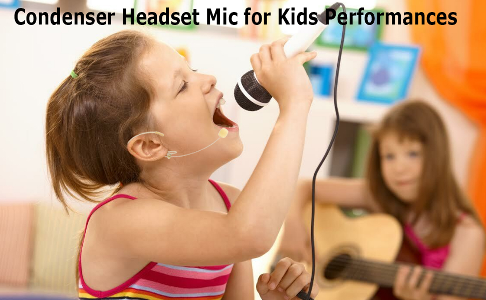 Condenser Headset Mic for Kids Performances