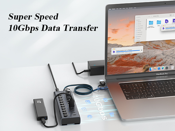 powered usb c hub usb adapter for macbook air