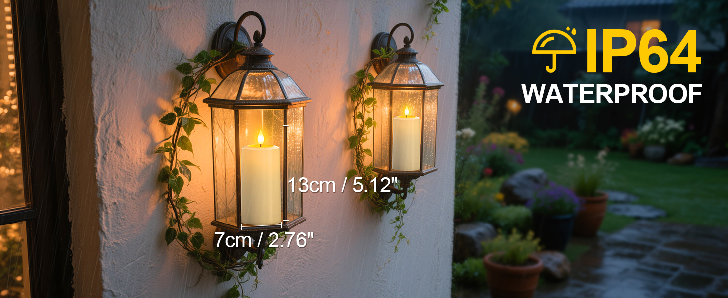flameless rechargeable candles flickering