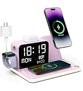 Acer 7-in-1 Wireless Charging Station with LED Clock - 30W Fast Wireless Charger for iPhone 16/15...