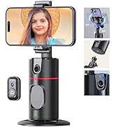 Auto Face Tracking Tripod with Remote - 360° Rotation Auto Tracking Phone Holder Smart Tracking P...