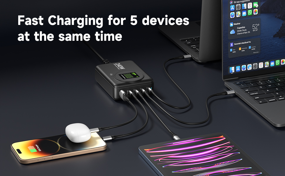 240W charging station