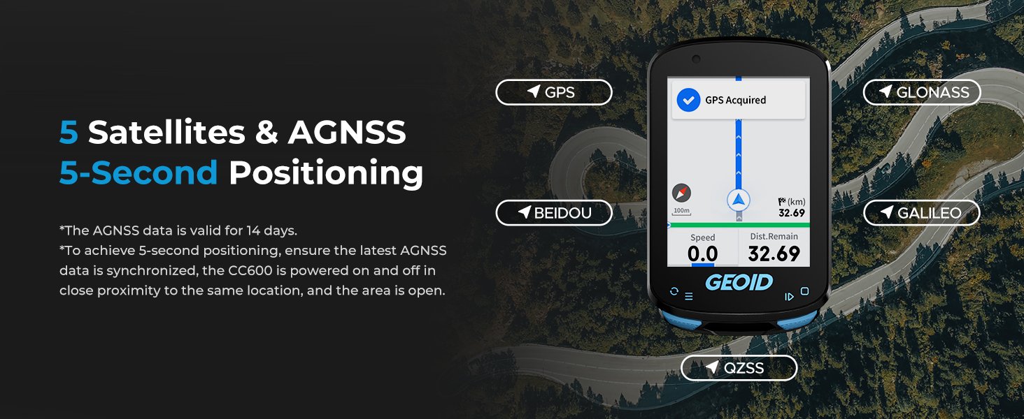 route navigation with turning details bike computer