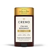 cremo antiperspirant deodorant fragrance odor protection armpit sweat italian bergamot