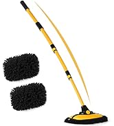 anngrowy 56.7" Car Wash Brush Kit Mitt Sponge with Long Handle Car Cleaning Supplies Kit Tools Ca...