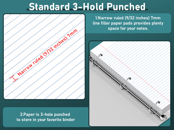 Filler Paper 8x10.5