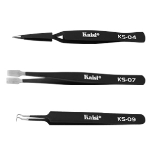 3 of special shapes tweezers