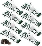 8 Pack Mole Traps for Lawns Reusable Mole Trap Gopher Killer Metal Tactical Easy Set Gopher Trap ...