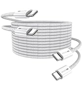 MOGOOD USB C Charger Cable, USB C to USB C Cable (3.3ft, 2Pack) 60W(3A) Fast Charging Cord USB 2....
