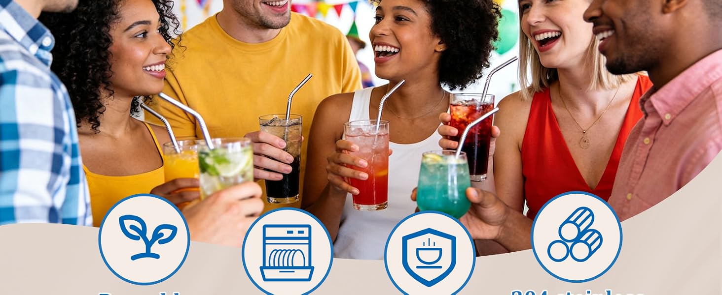 stainless steel straws