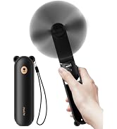 JISULIFE Handheld Fan 8 Plus: All-in-One Mini Fan with 37Hrs Cooling &amp; 4500mAh PowerBank &amp; Flashl...