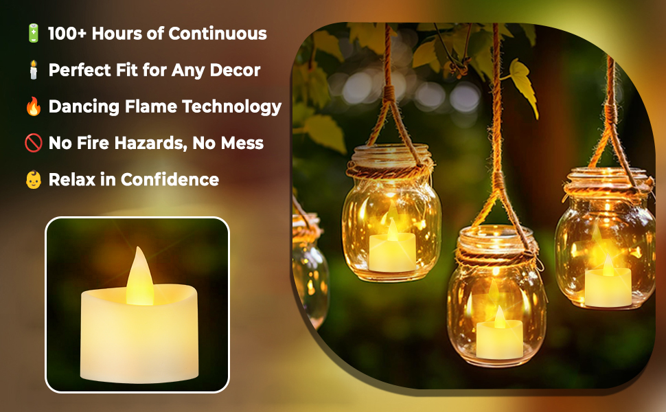 tea lights candles battery operated