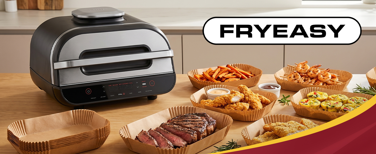 air fryer airfryer peper liners ninja foodi smart XL grill disposable parchment nonstick heat safe