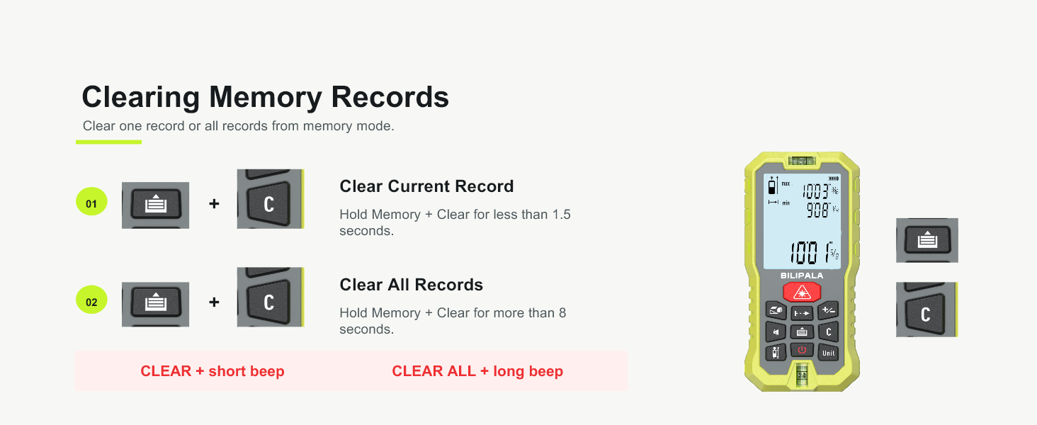 Clearing Memory Records