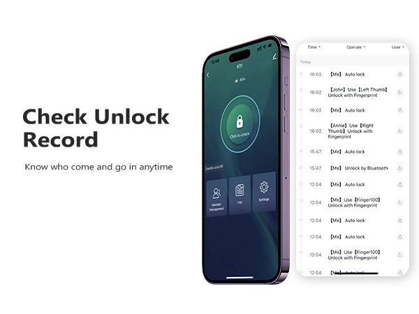 check unlock record